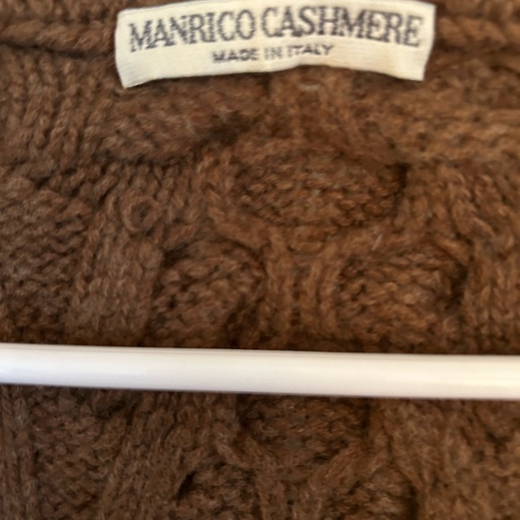 MANRICO CASHMERE Cashmere Cardigan Duster Sweater - Picture 4 of 6